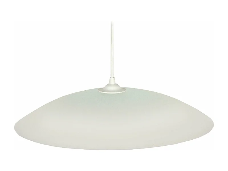 Suspension bol verre  blanc 70 cm.