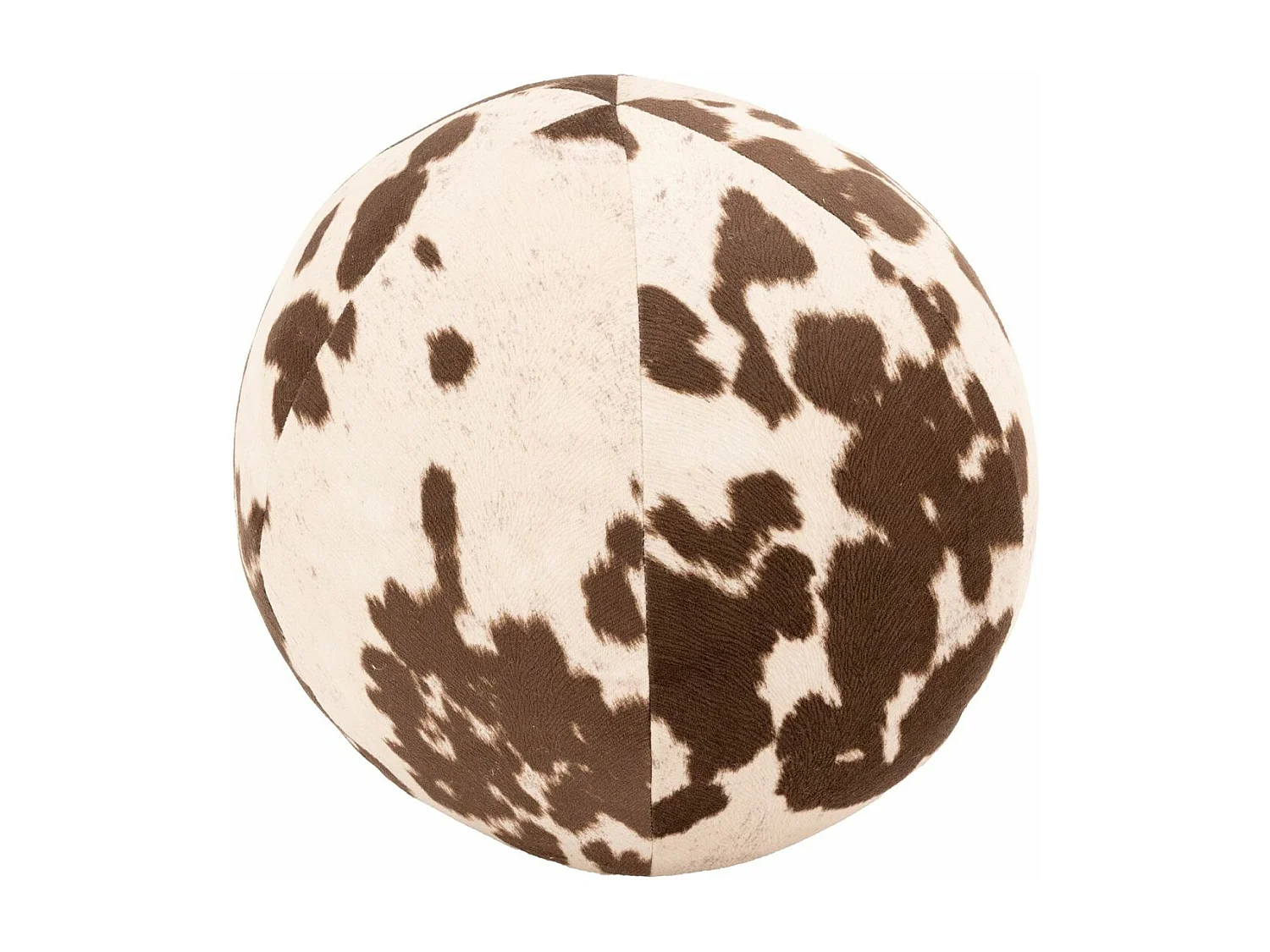 Coussin/pouf boule effet peau de vache Grand