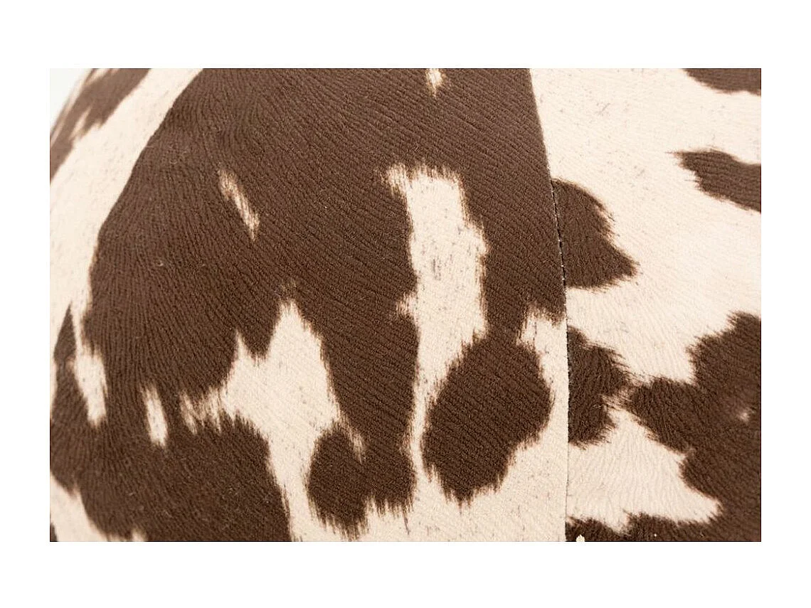 Coussin/pouf boule effet peau de vache Grand