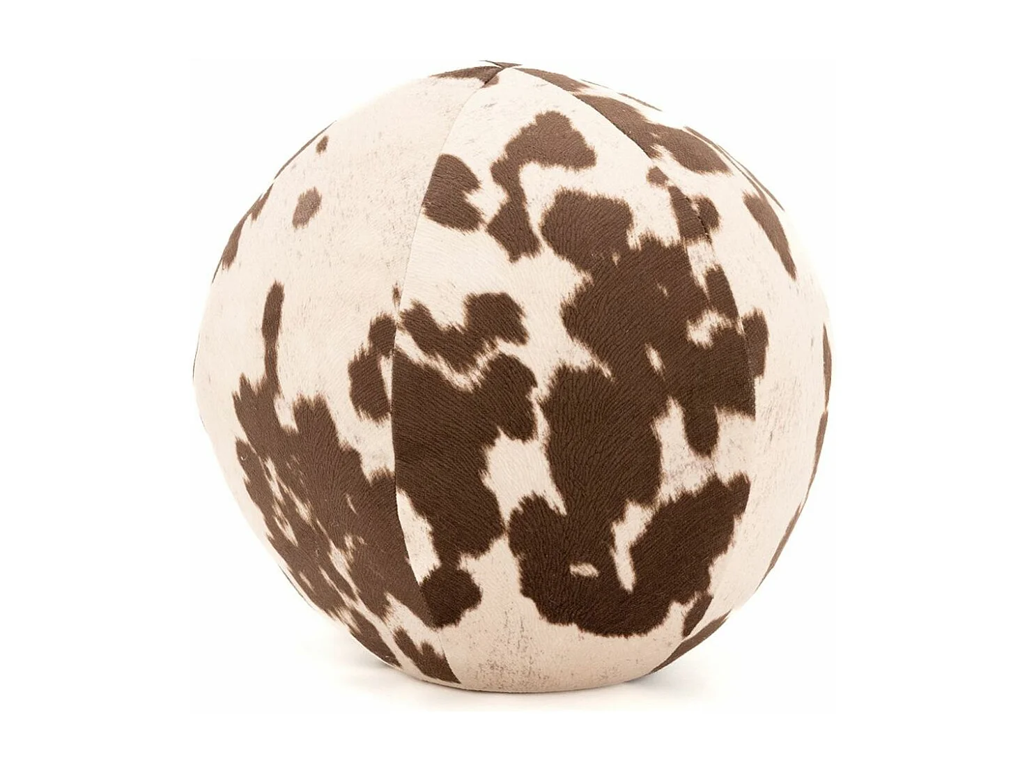 Coussin/pouf boule effet peau de vache Grand