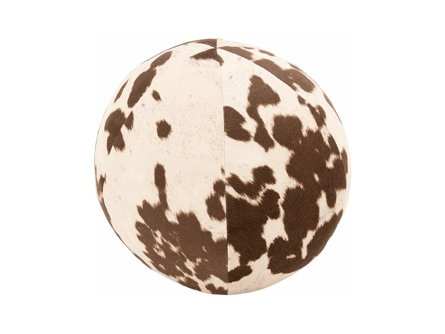 Coussin/pouf boule effet peau de vache Grand