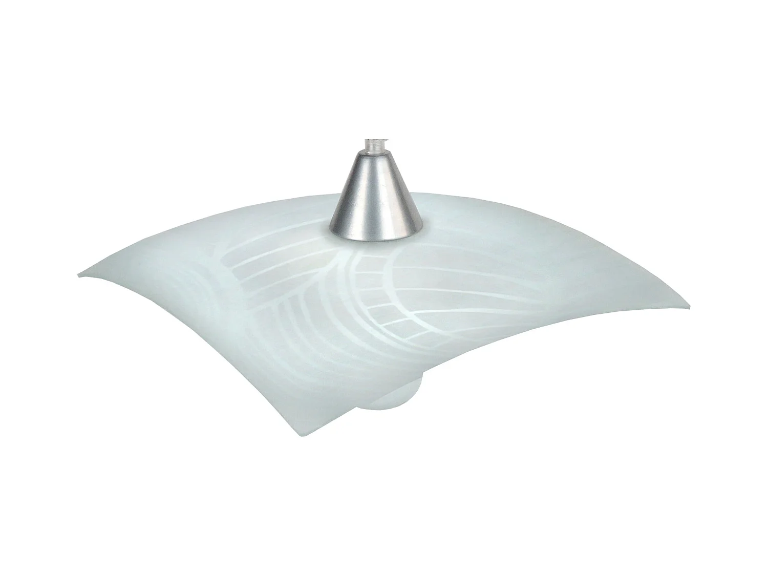 Suspension TOSEL ,verre,Gris ,H 60x D30xP30cm