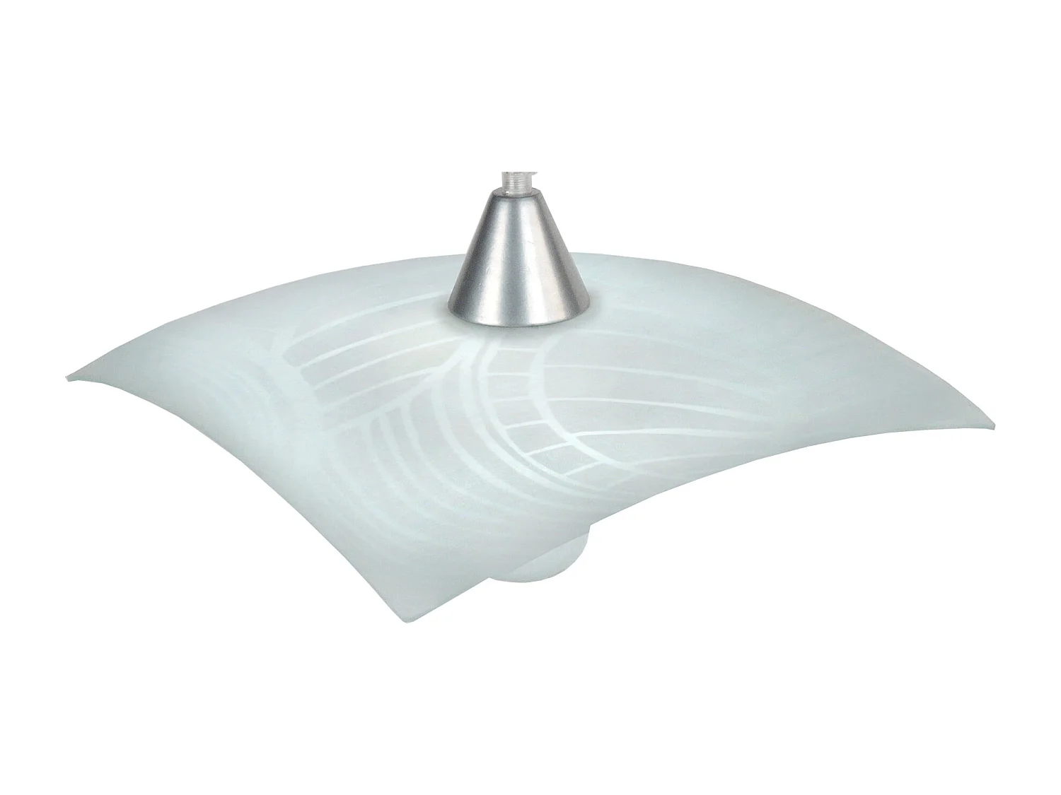 Suspension TOSEL ,verre,Gris ,H 60x D30xP30cm