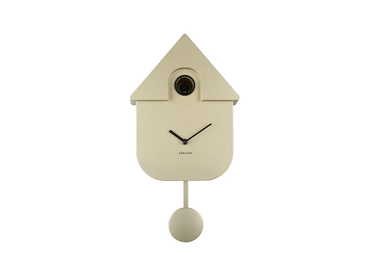 Modern Cuckoo - Horloge à pendule finition métallisée - Or