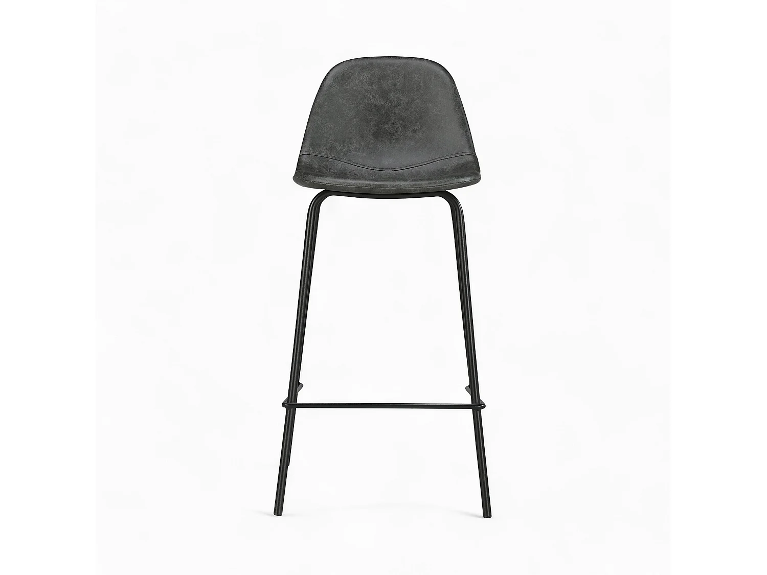Pack 4 chaises pour îlot central camel et grises/noires 65 cm - Henrik