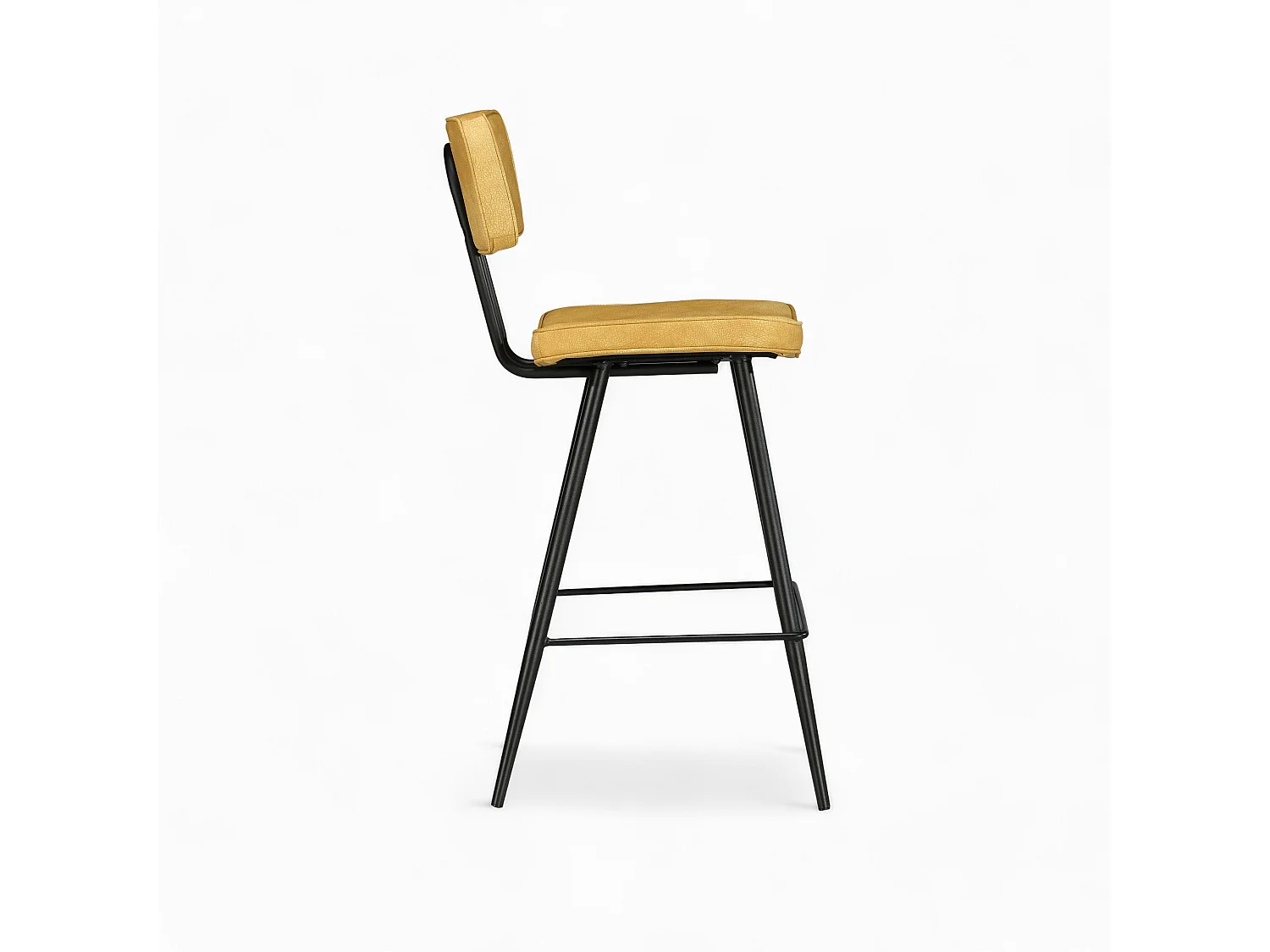 Pack 4 chaises pour îlot central bleues et jaunes 66 cm - Texas