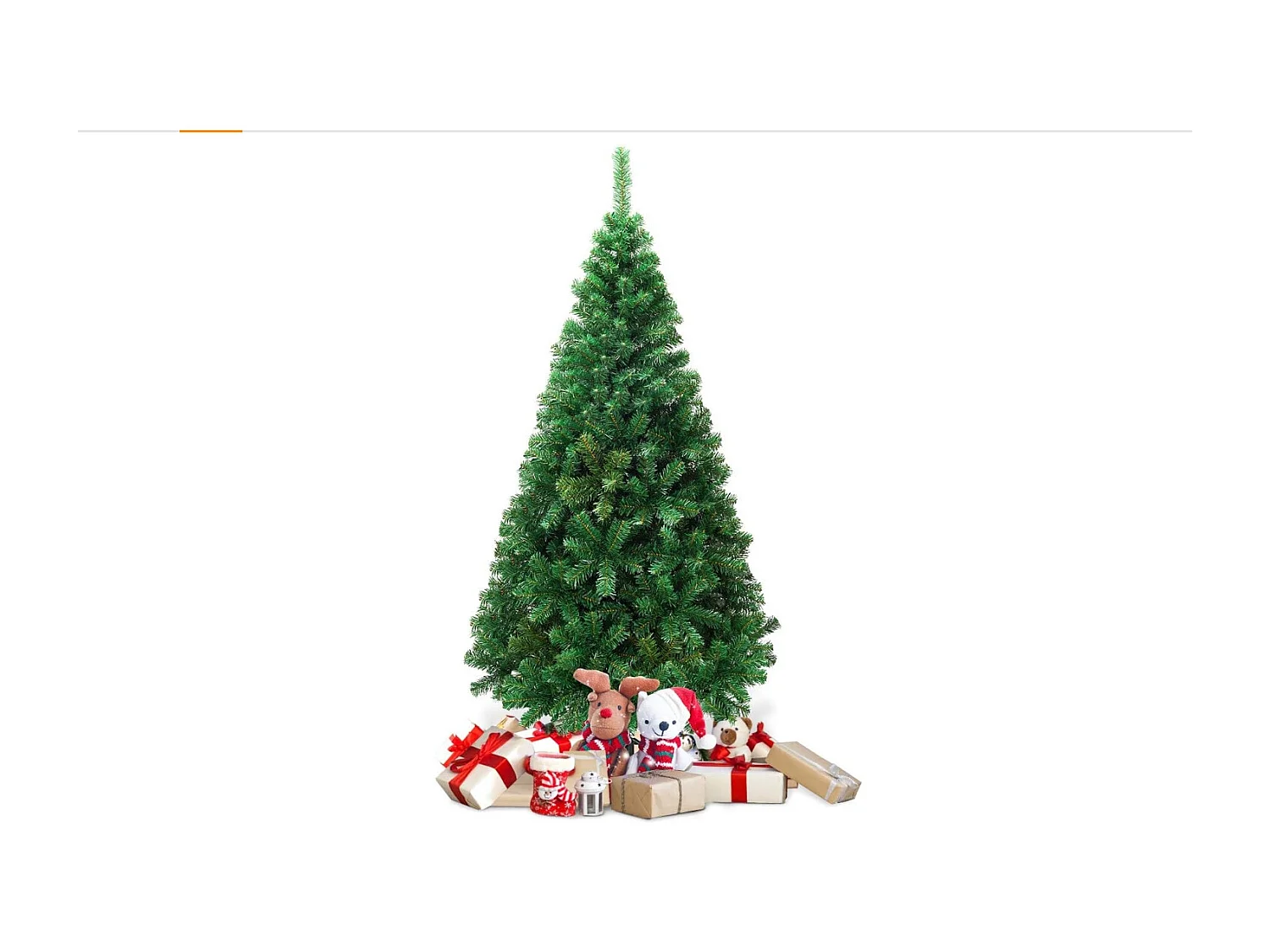 Sapin de noël artificiel 180CM, arbre de noël artificiel pour décoration de noël matériau pvc avec pied en métal