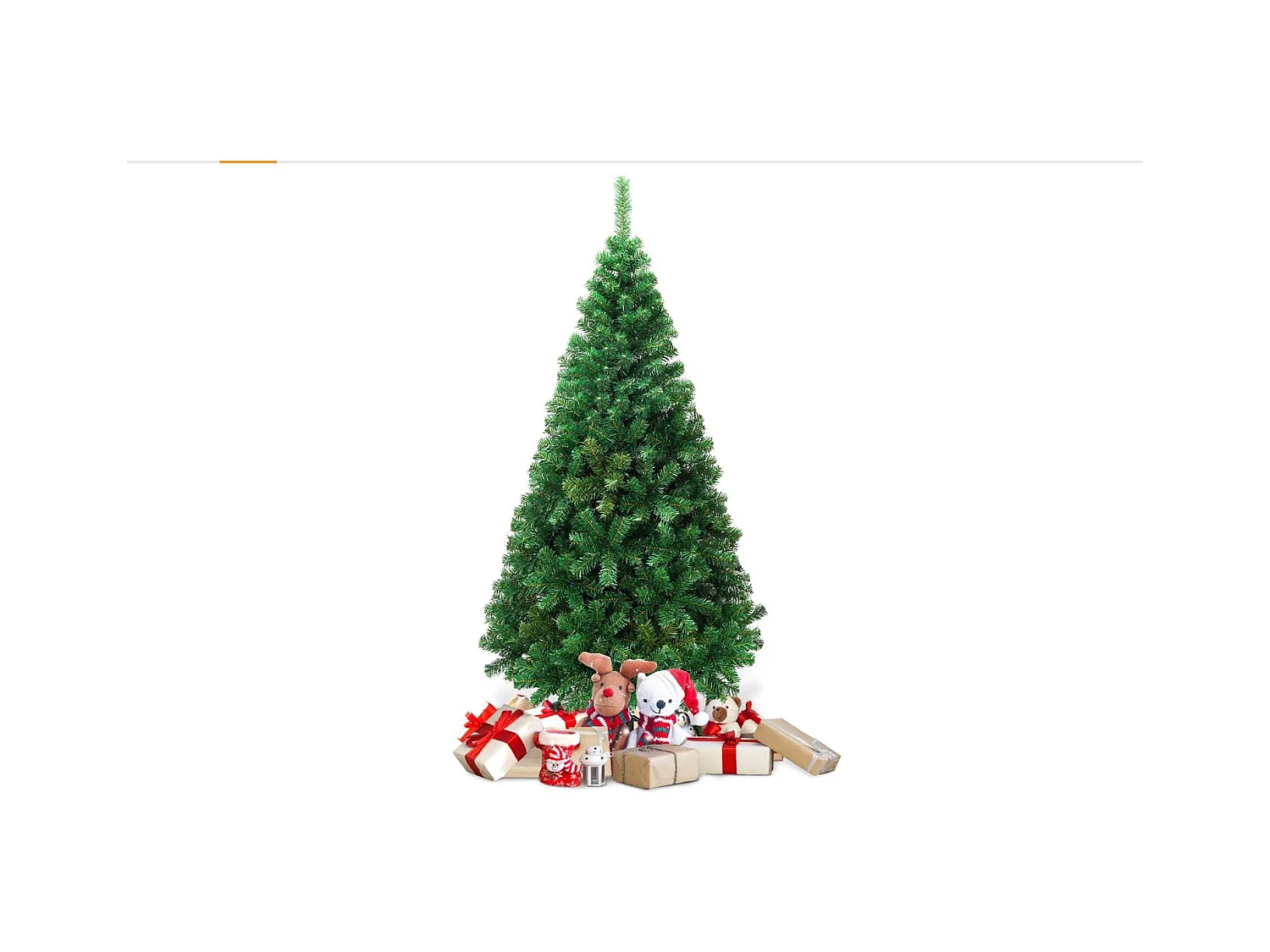 Sapin de noël artificiel 180CM, arbre de noël artificiel pour décoration de noël matériau pvc avec pied en métal