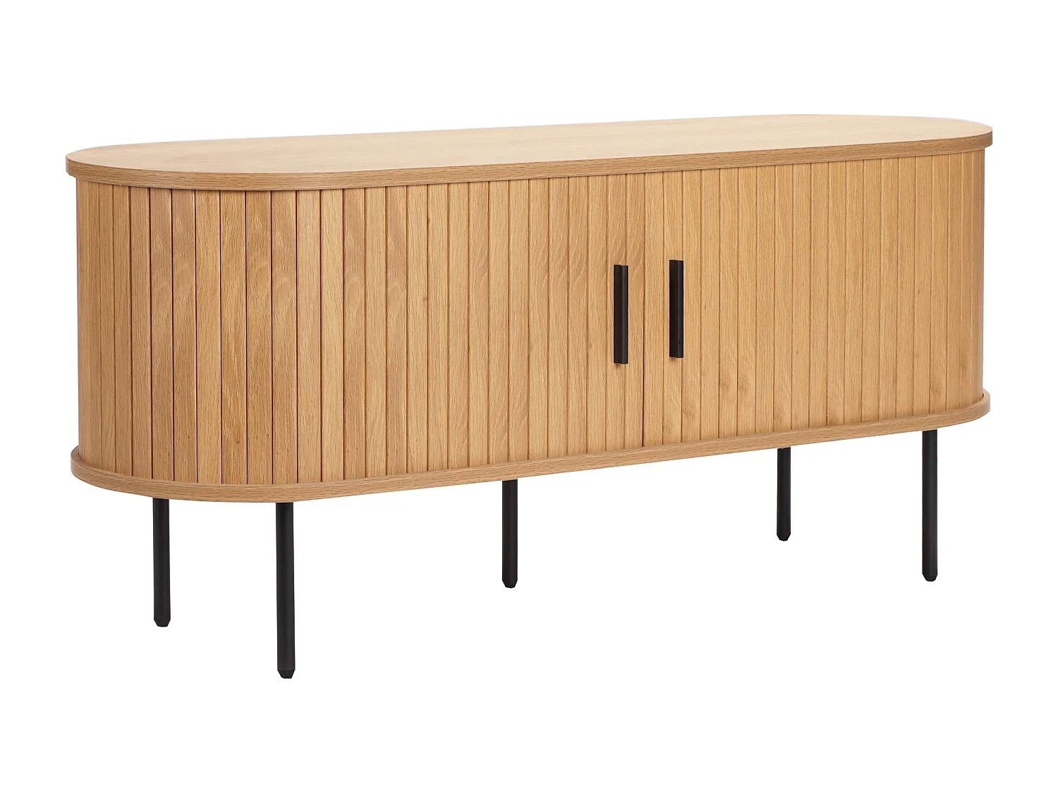 TV-meubel in melamine en staal 120 cm beige