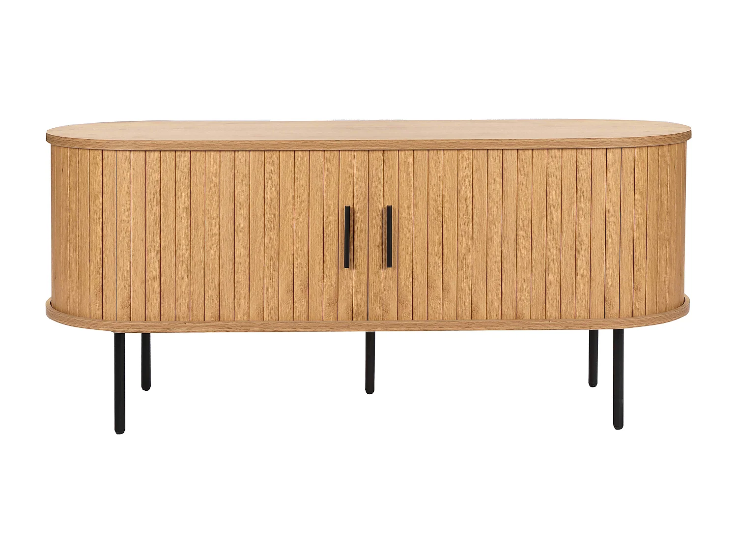 TV-meubel in melamine en staal 120 cm beige