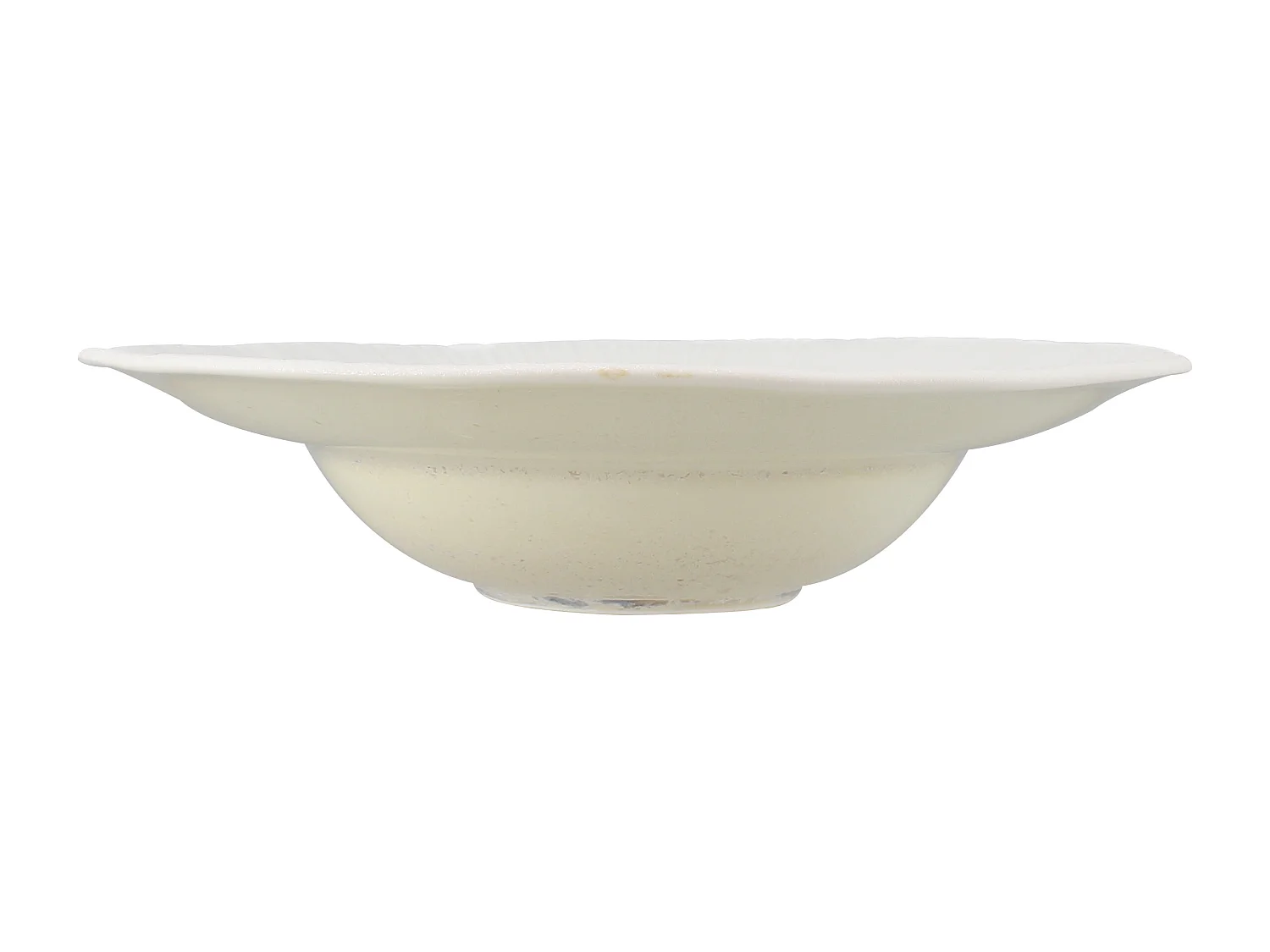 Ogo Living - Lot 4 Assiettes Gourmet Urus 23.5cm Porcelaine Beige Et Blanc