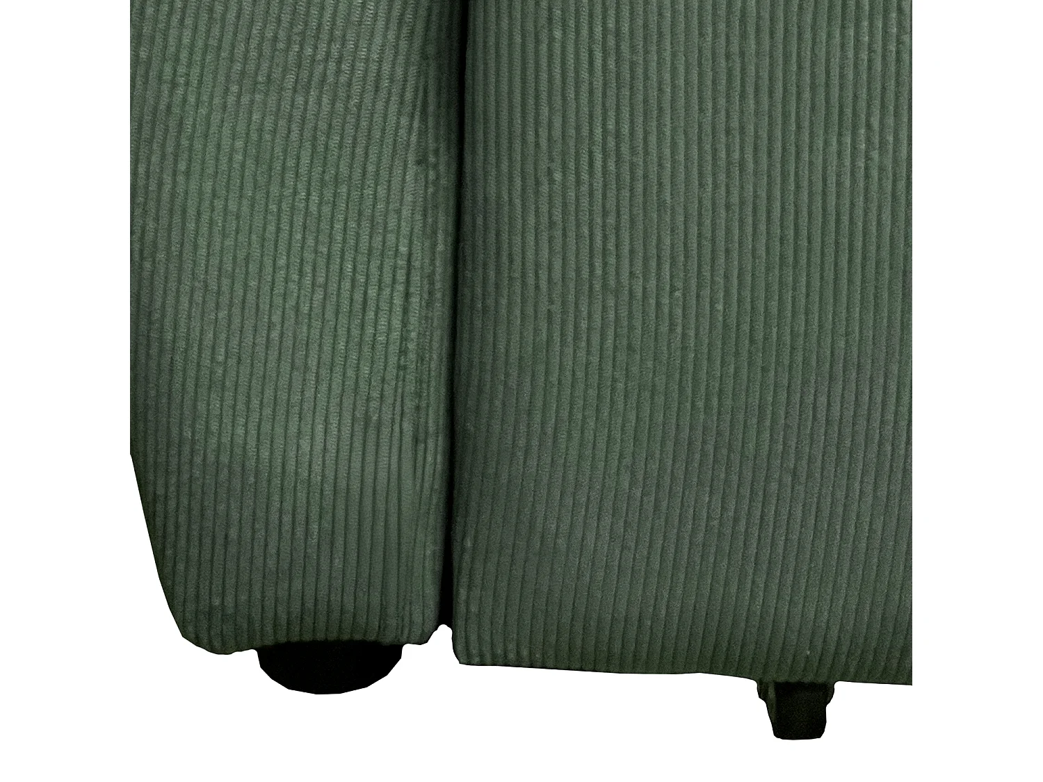 Groen ribfluweel 2-zitslaapbank MATT