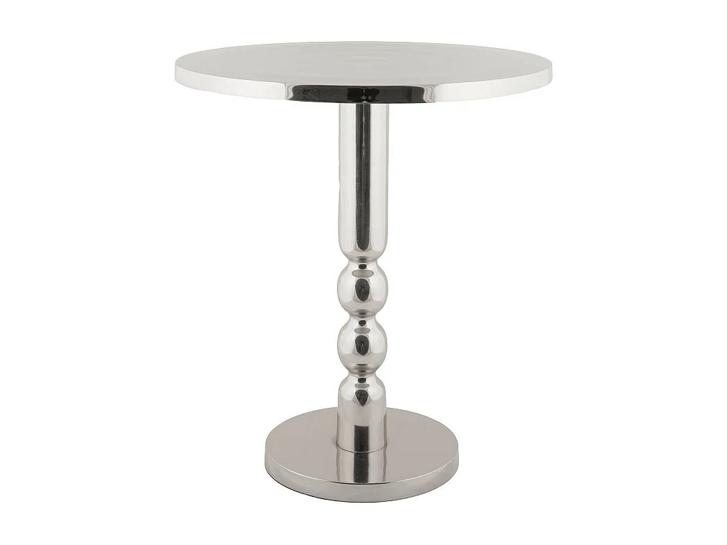 Sheen - Table d'appoint ronde en métal ø44cm - Chrome