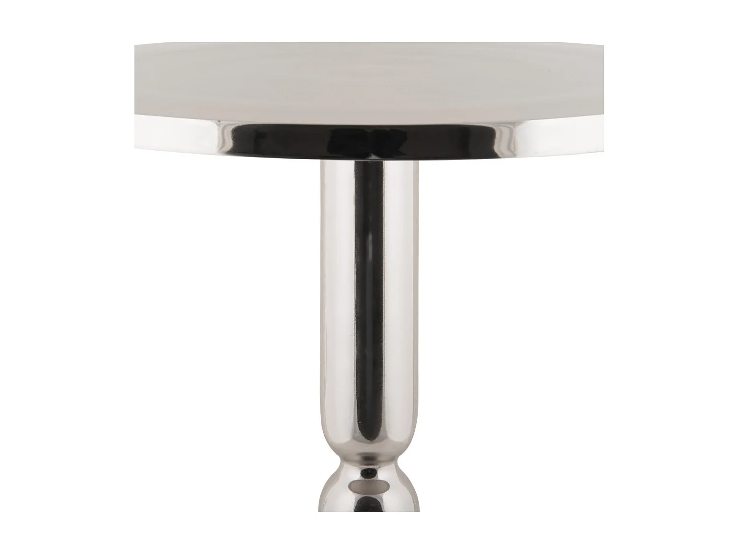 Sheen - Table d'appoint ronde en métal ø44cm - Chrome