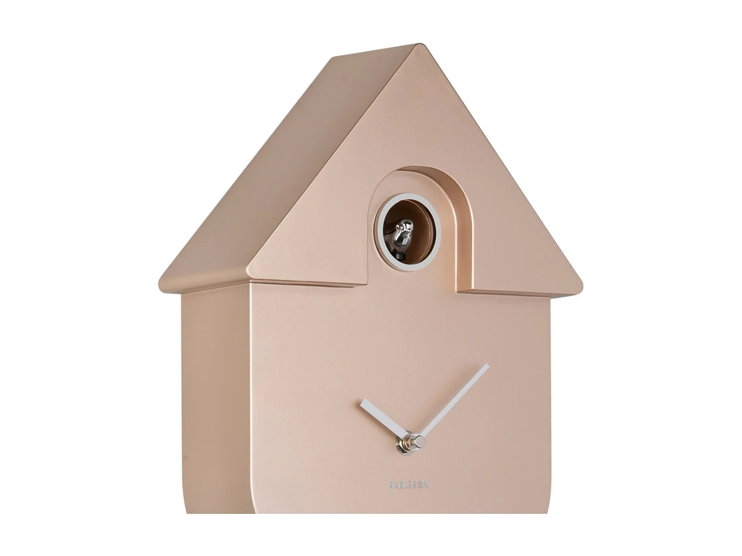 Modern Cuckoo - Horloge à pendule finition métallisée - Rose