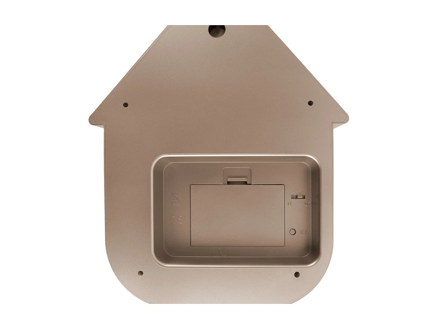 Modern Cuckoo - Horloge à pendule finition métallisée - Rose