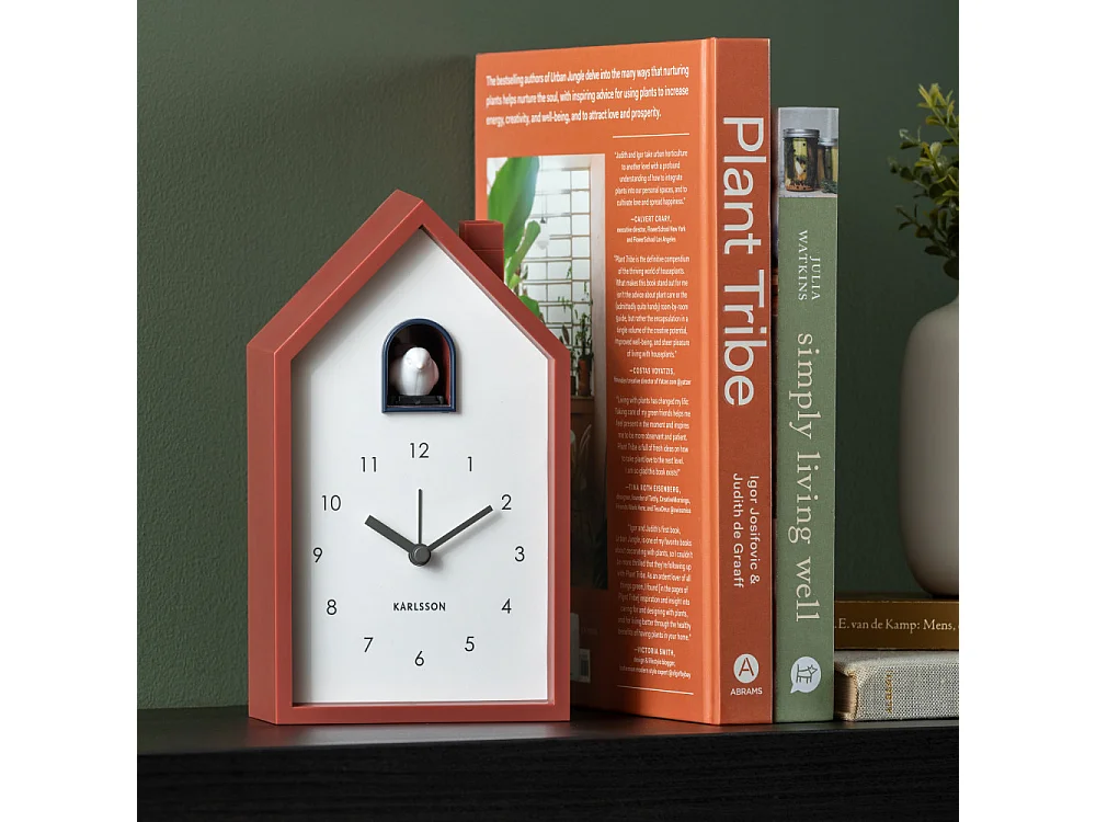 Alarm Modern Cuckoo - Réveil en plastique avec coucou - Rouille