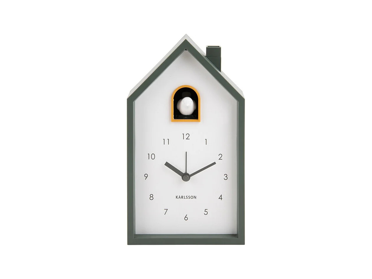 Alarm Modern Cuckoo - Réveil en plastique avec coucou - Vert