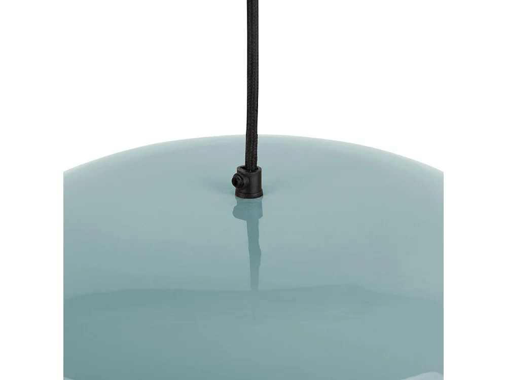 Dome - Suspension ronde en métal ø40cm - Bleu clair