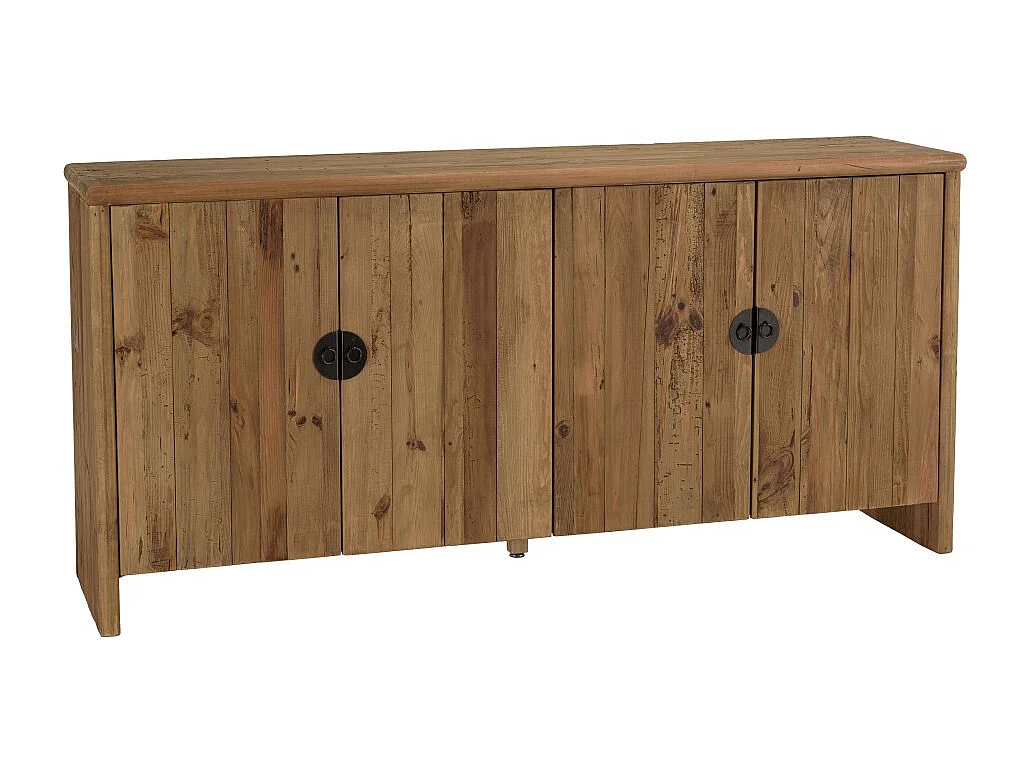 SANDY - Buffet 4 portes bois pin recyclé