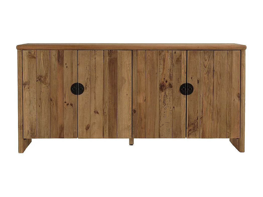 SANDY - Buffet 4 portes bois pin recyclé