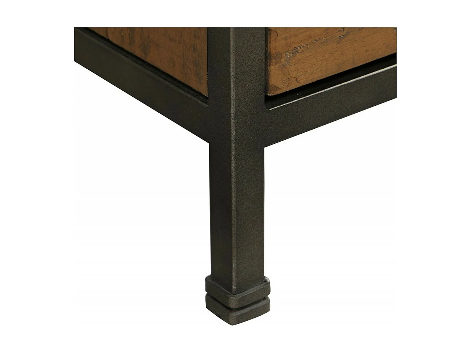 Buffet bas 4 portes 4 tiroirs Bois Marron - Manufacture Interior's