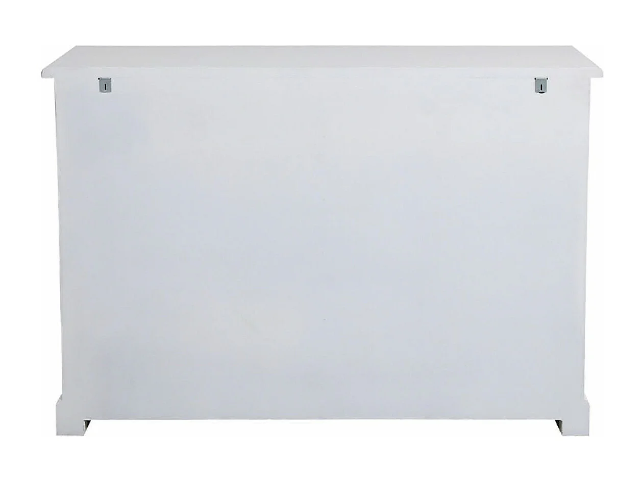 Buffet bas 2 portes 4 tiroirs MDF Blanc - Rhode Island Interior's