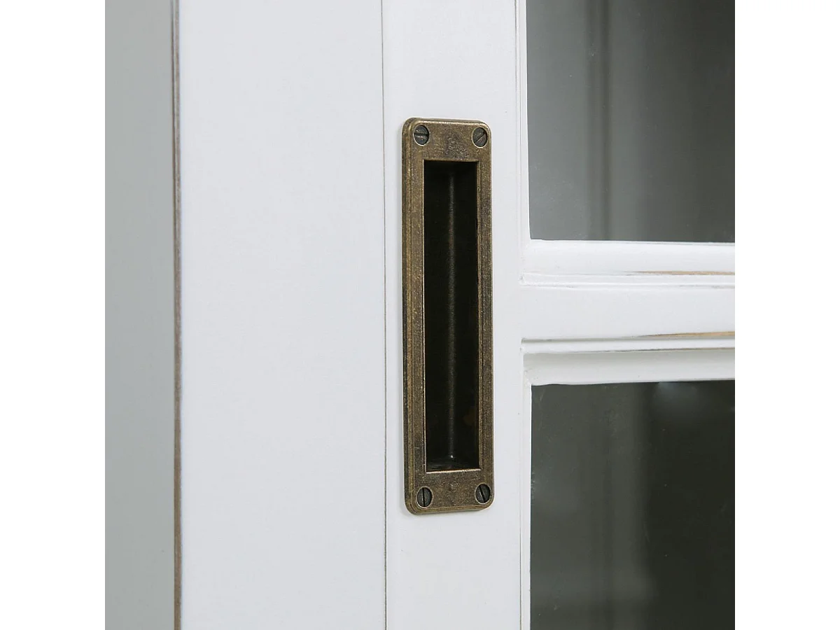 Buffet bas 2 portes 4 tiroirs MDF Blanc - Rhode Island Interior's