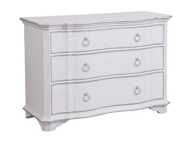 Commode 3 tiroirs MDF Blanc - Monceau Interior's