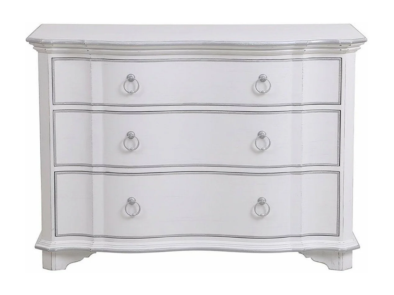 Commode 3 tiroirs MDF Blanc - Monceau Interior's