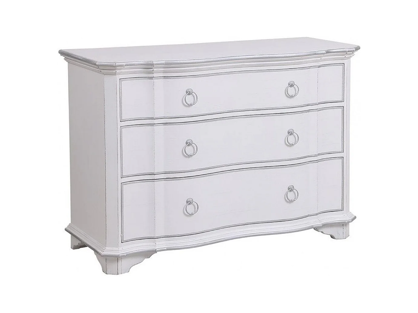 Commode 3 tiroirs MDF Blanc - Monceau Interior's