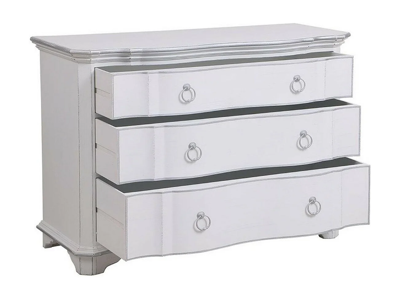 Commode 3 tiroirs MDF Blanc - Monceau Interior's