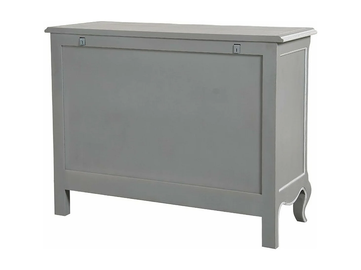 Commode galbée 5 tiroirs MDF Gris - Gustavien Interior's