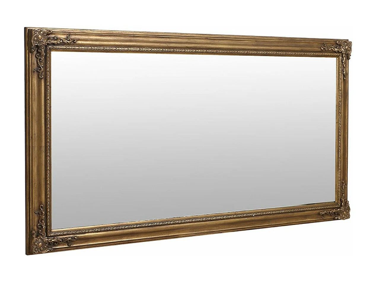 Grand miroir rectangulaire Bois Or - Les Miroirs D'Interior'S Interior's