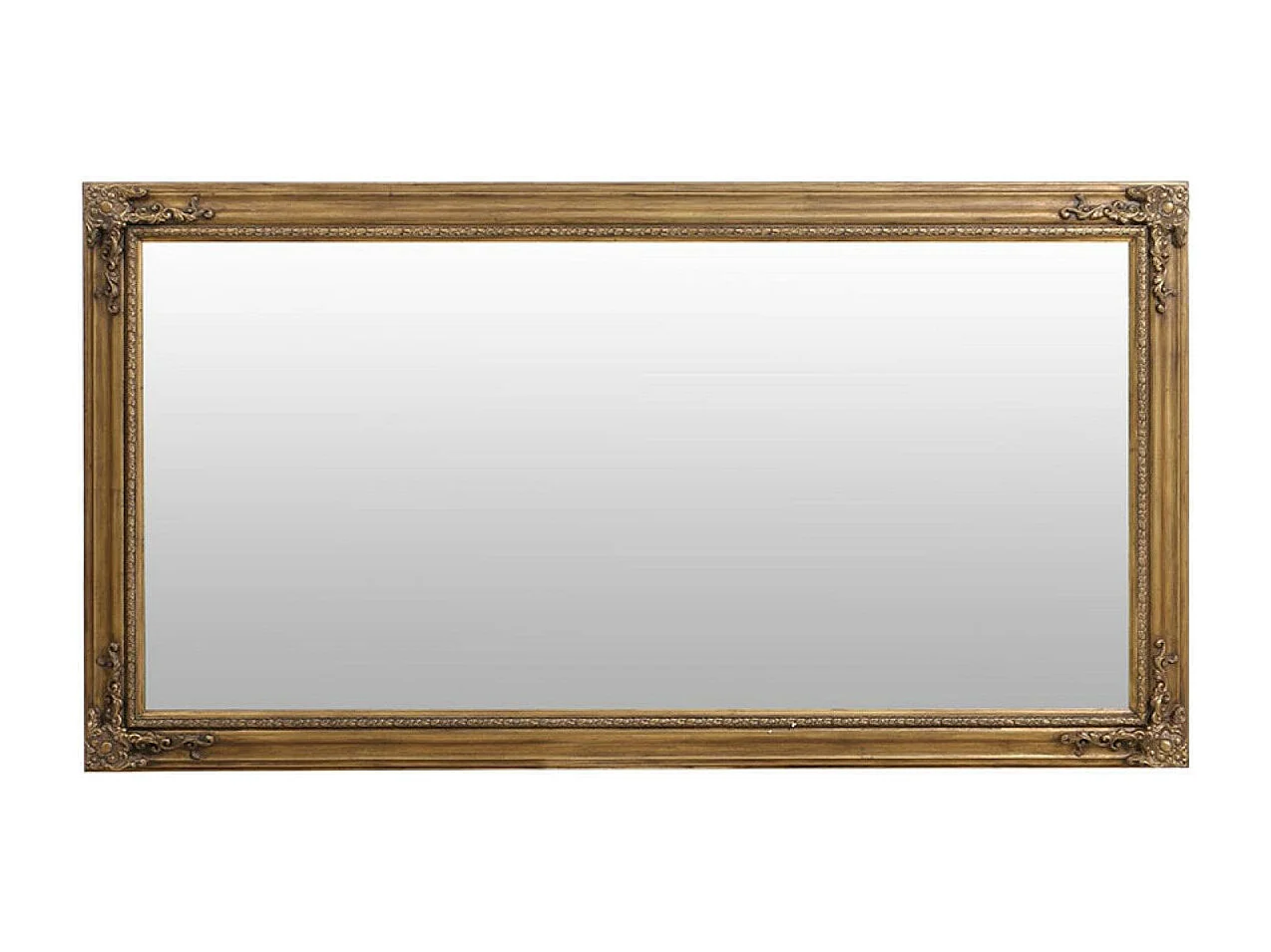 Grand miroir rectangulaire Bois Or - Les Miroirs D'Interior'S Interior's