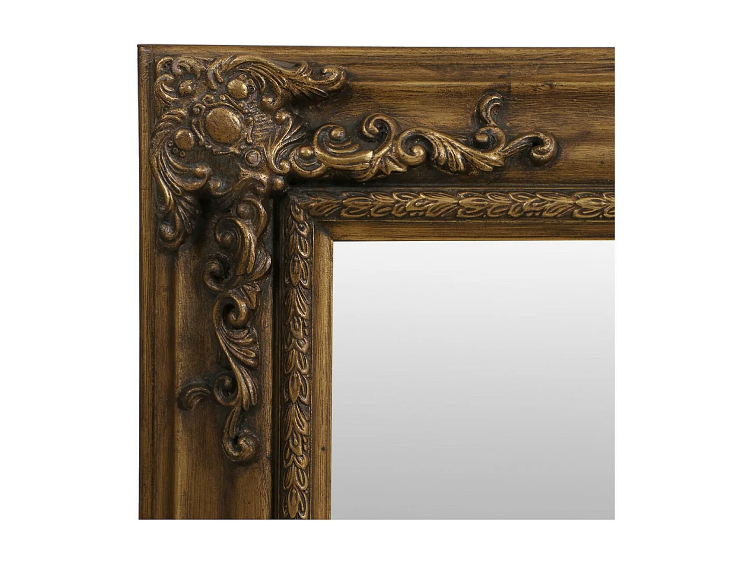 Grand miroir rectangulaire Bois Or - Les Miroirs D'Interior'S Interior's