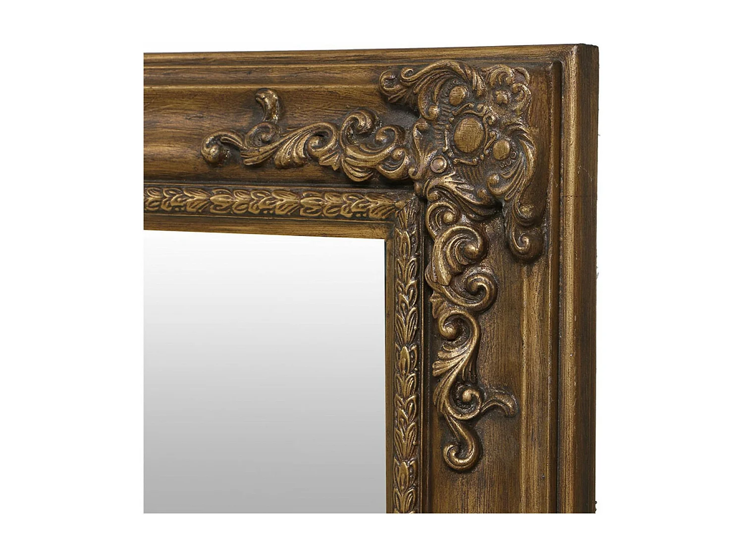 Grand miroir rectangulaire Bois Or - Les Miroirs D'Interior'S Interior's