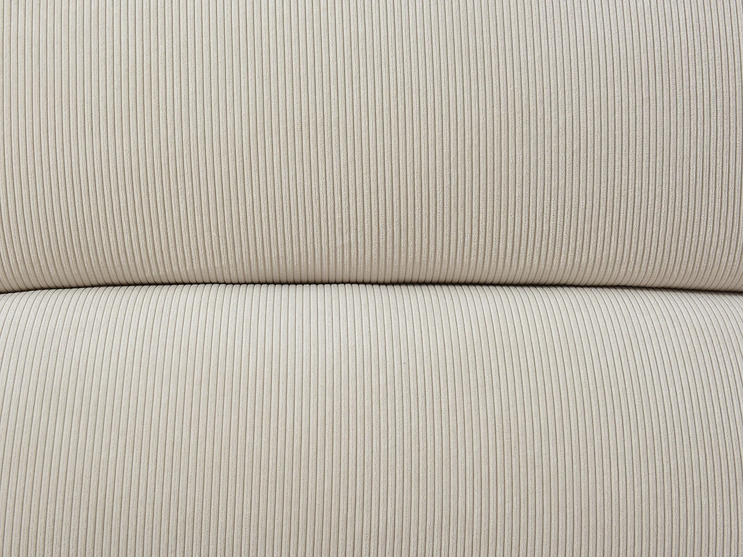 Canapé d'angle gauche convertible dossier avance-recule en velours côtelé beige LIORI