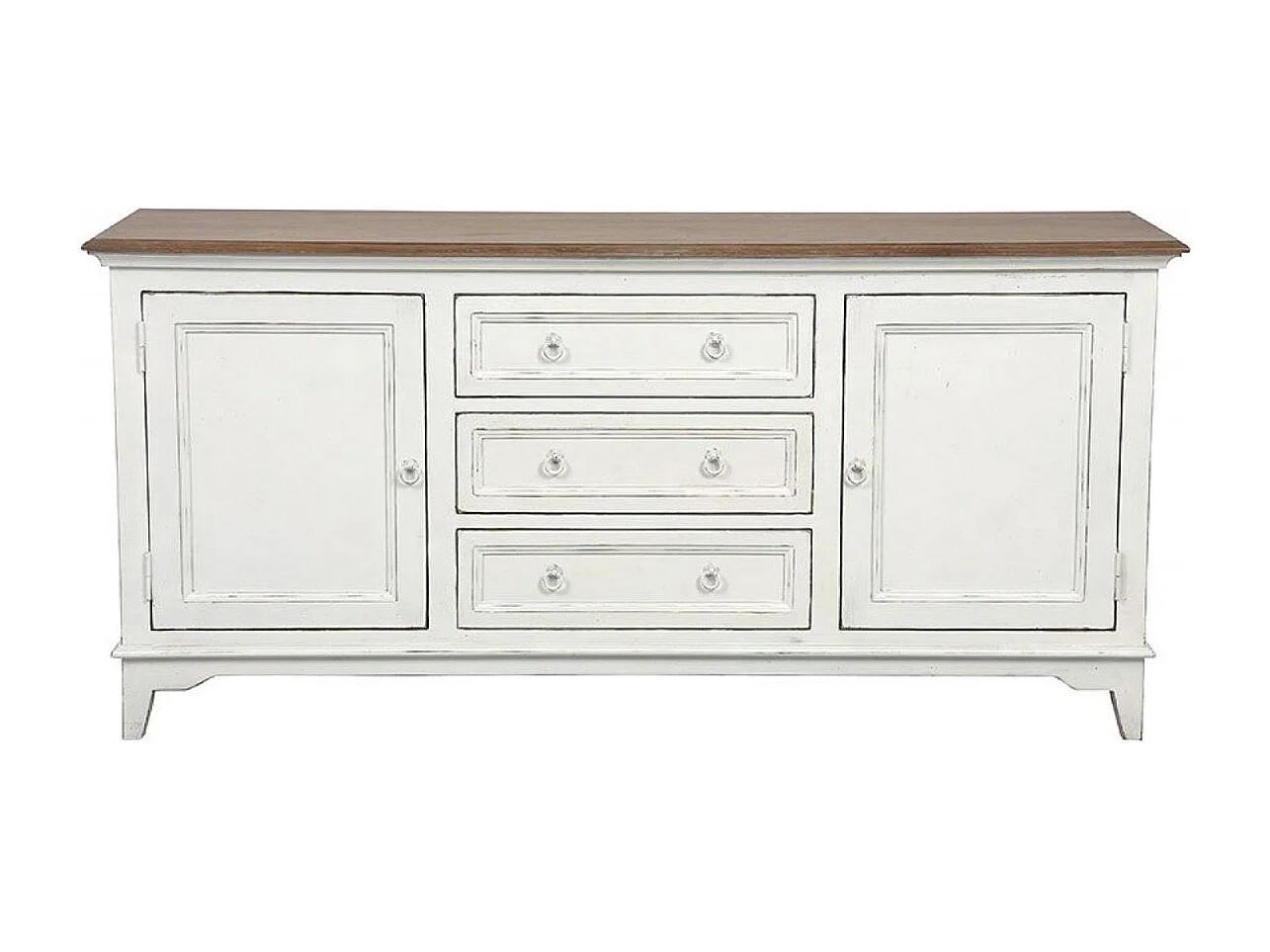 Buffet bas 2 portes Bois Blanc - Esquisse Interior's