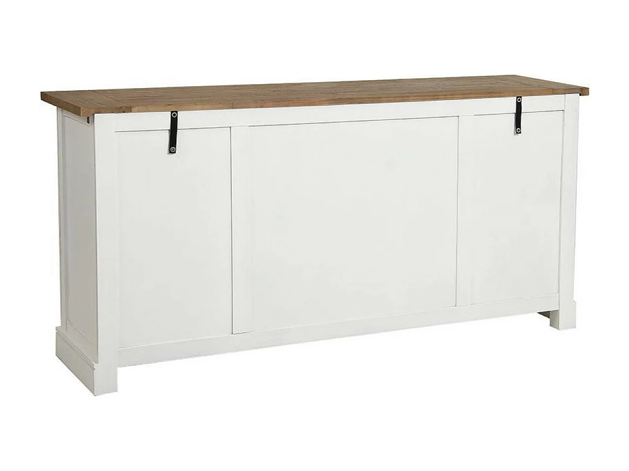 Buffet bas 4 portes Bois Blanc - Rivages Interior's