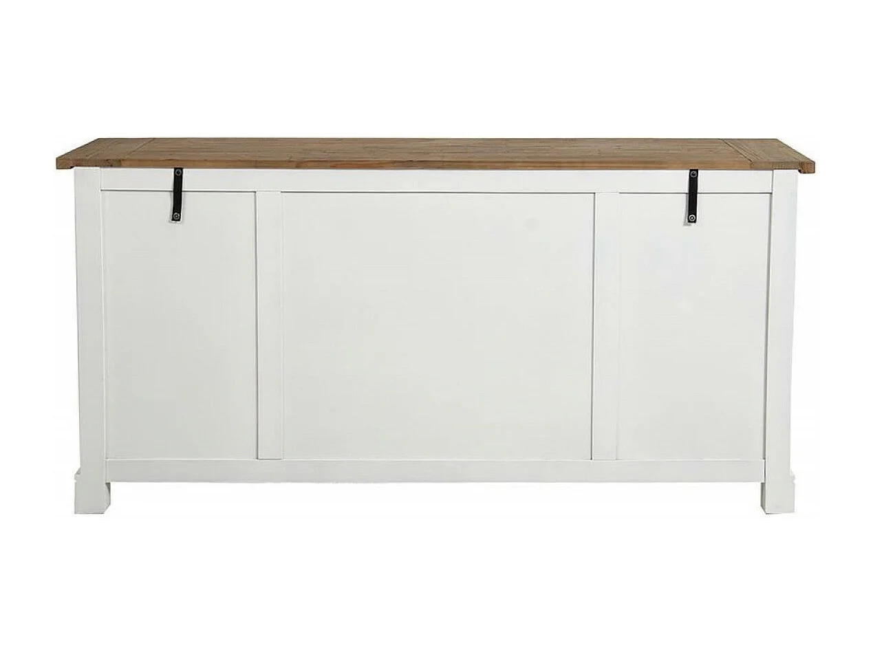 Buffet bas 4 portes MDF Blanc - Rivages Interior's