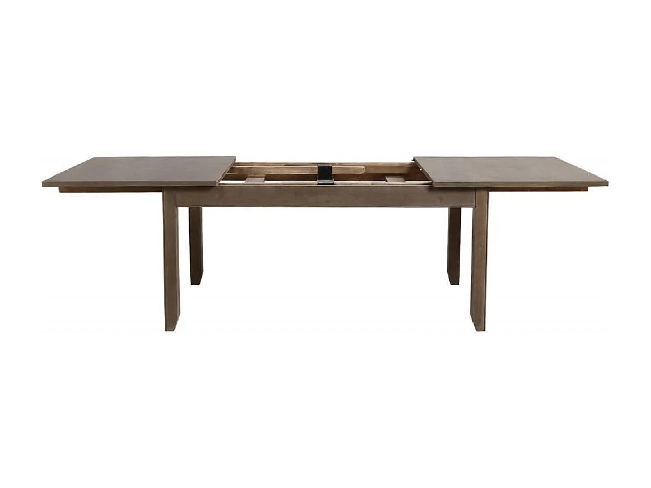 Table rectangulaire extensible Bois Marron - First Interior's