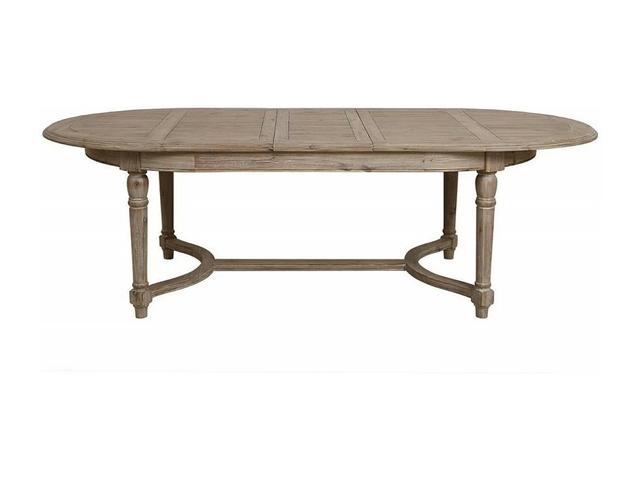 Table ovale extensible 10/14 personnes Bois Marron - Chenonceau Interior's