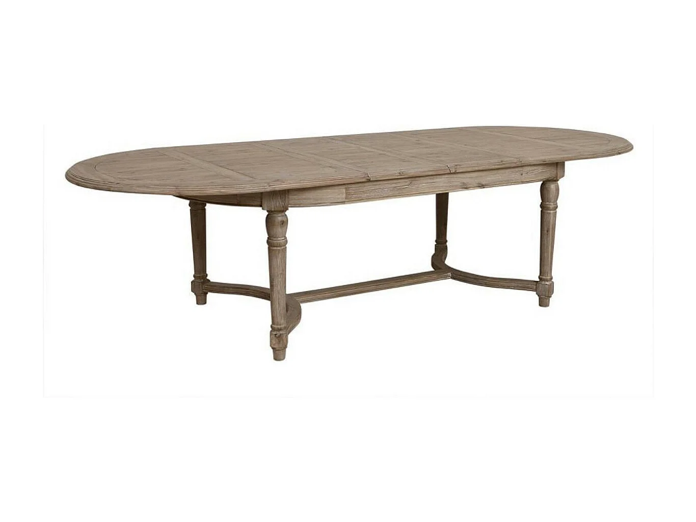 Table ovale extensible 10/14 personnes Bois Marron - Chenonceau Interior's