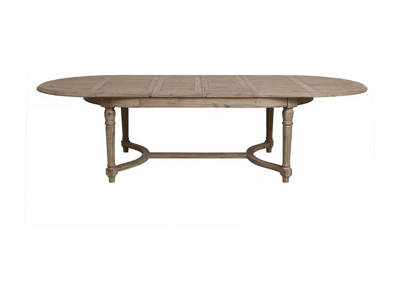 Table ovale extensible 10/14 personnes Bois Marron - Chenonceau Interior's