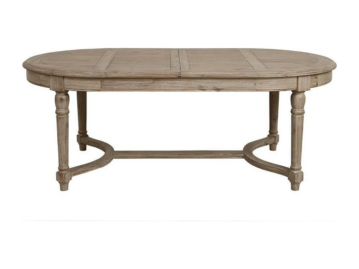 Table ovale extensible 10/14 personnes Bois Marron - Chenonceau Interior's