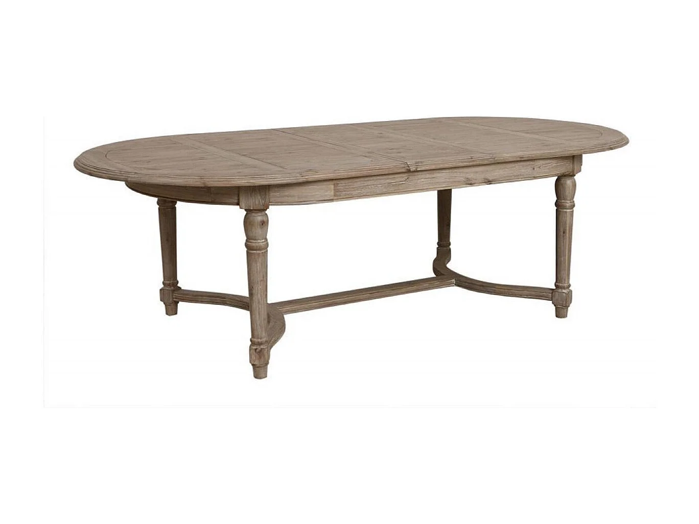Table ovale extensible 10/14 personnes Bois Marron - Chenonceau Interior's