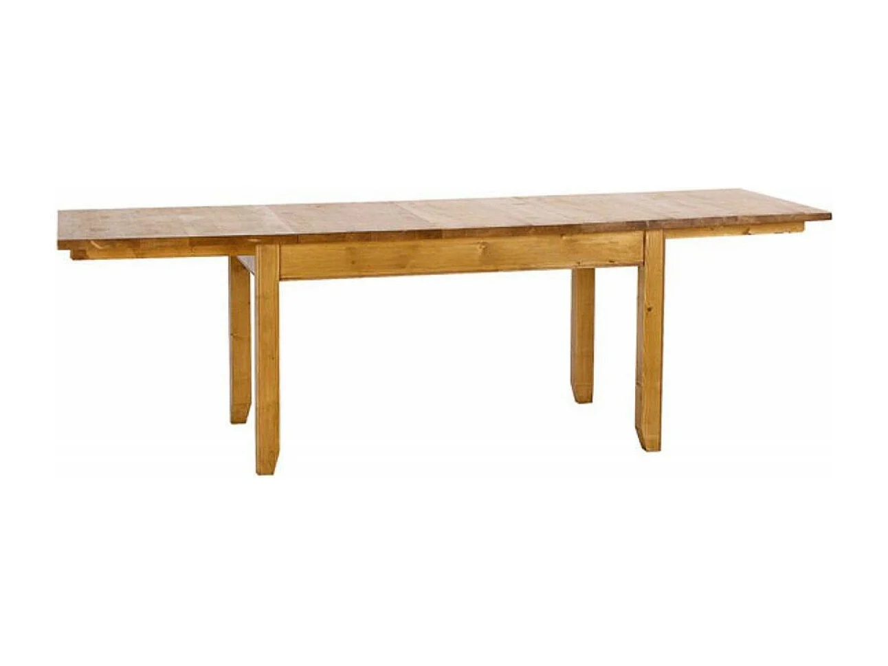 Table rectangulaire extensible 10 à 12 personnes Bois Marron - First Interior's