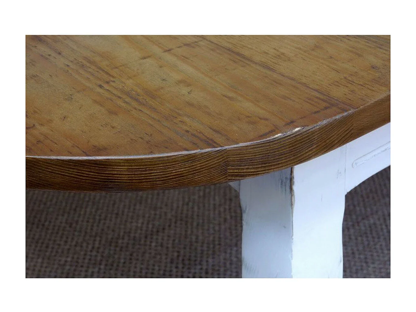 Table ovale extensible Bois Blanc - Provence Interior's