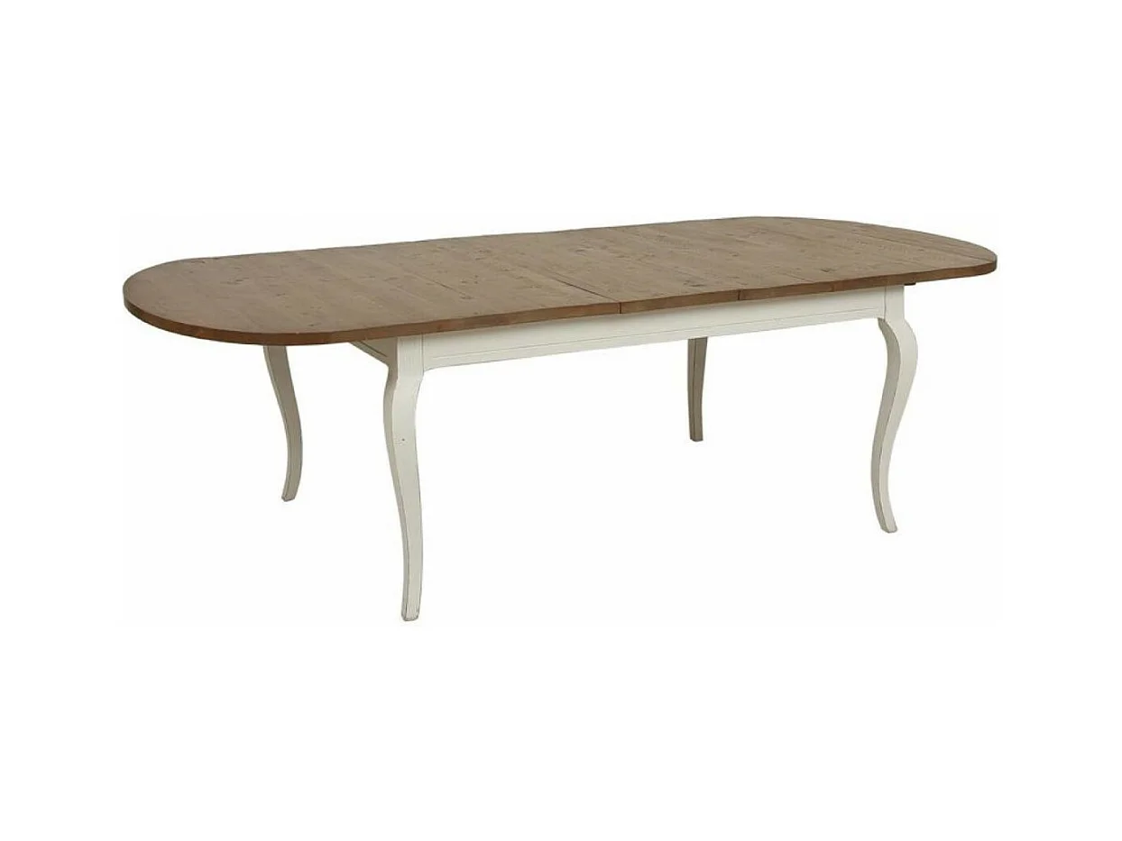 Table ovale extensible Bois Blanc - Provence Interior's